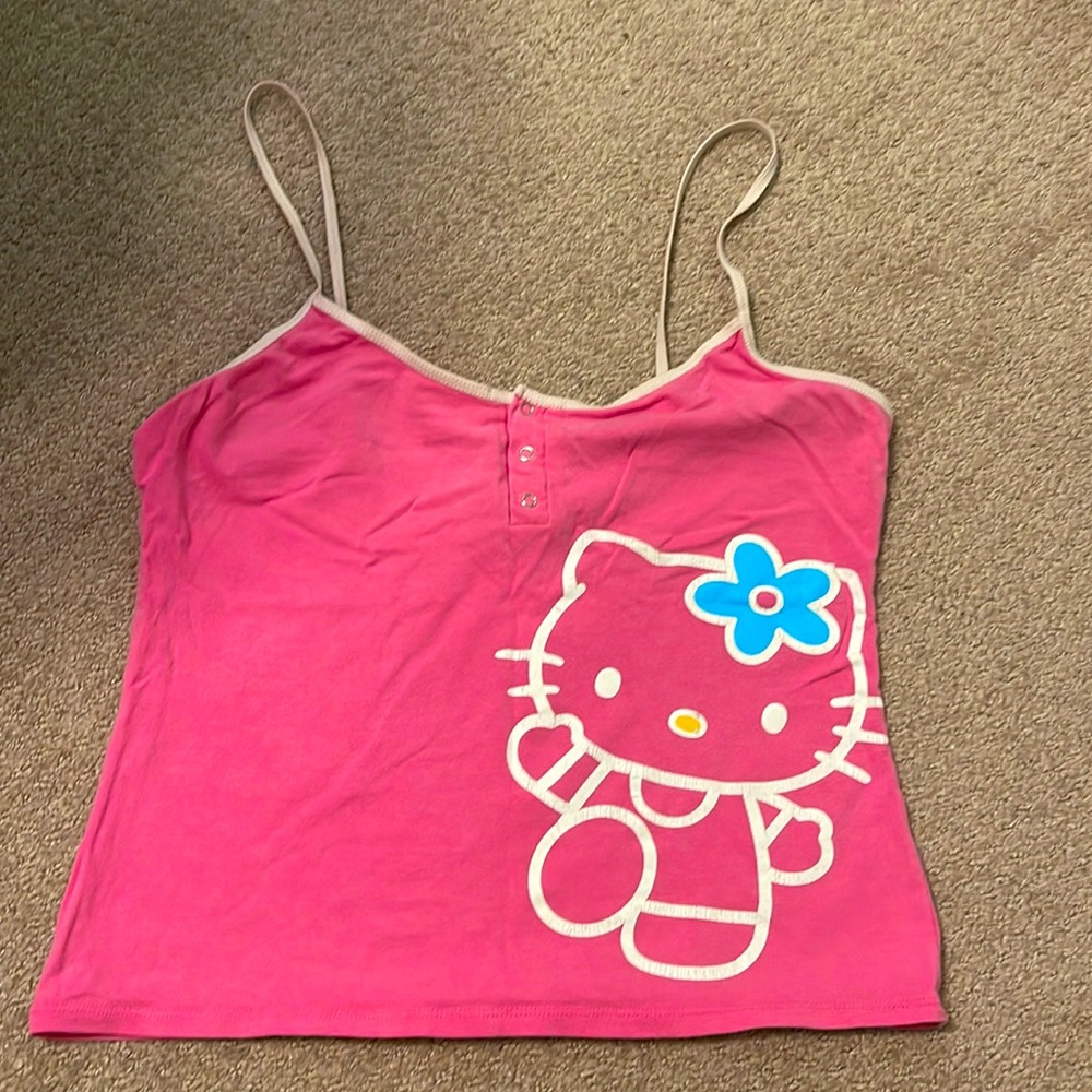 hello kitty tank top with buttons size: S .. Brand: Sami